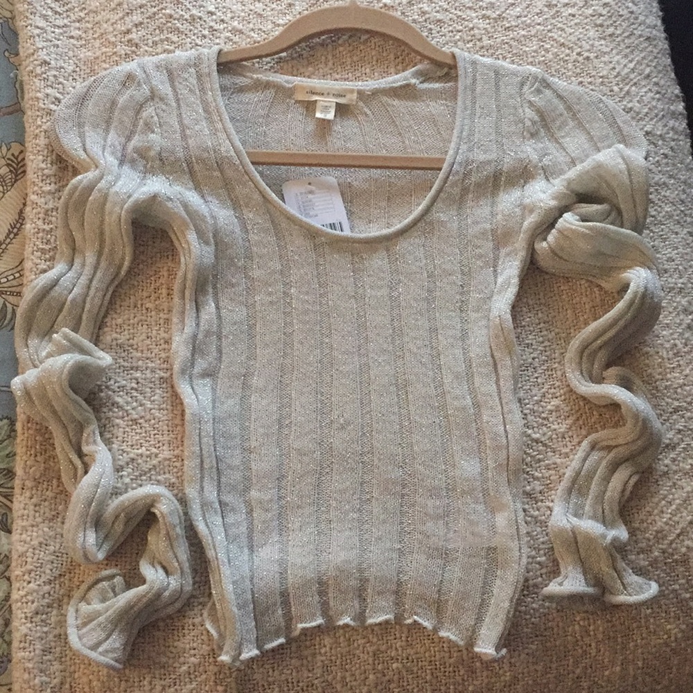 Cream Sheer Crop Top